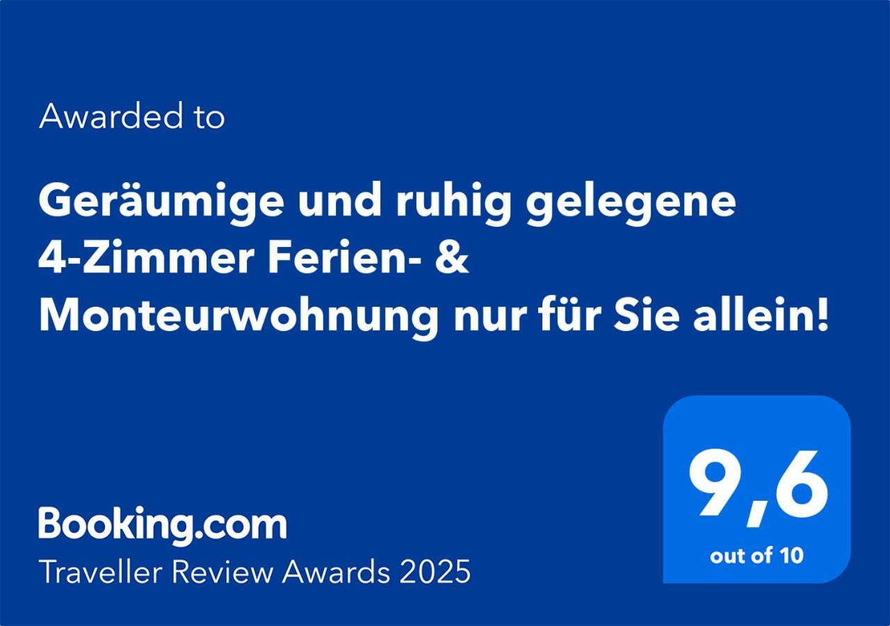 4 Zimmer Geraeumige Und Ruhig Gelegene Ferien- Und Monteurwohnung Nur Fuer Sie Allein Aujvari Vermietungen Spiegelberg المظهر الخارجي الصورة